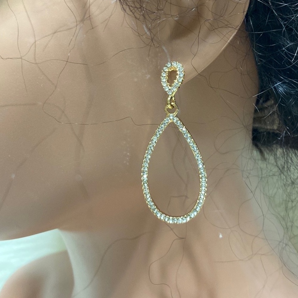 🌹Palm Beach Teardrop Rhinestones Earrings